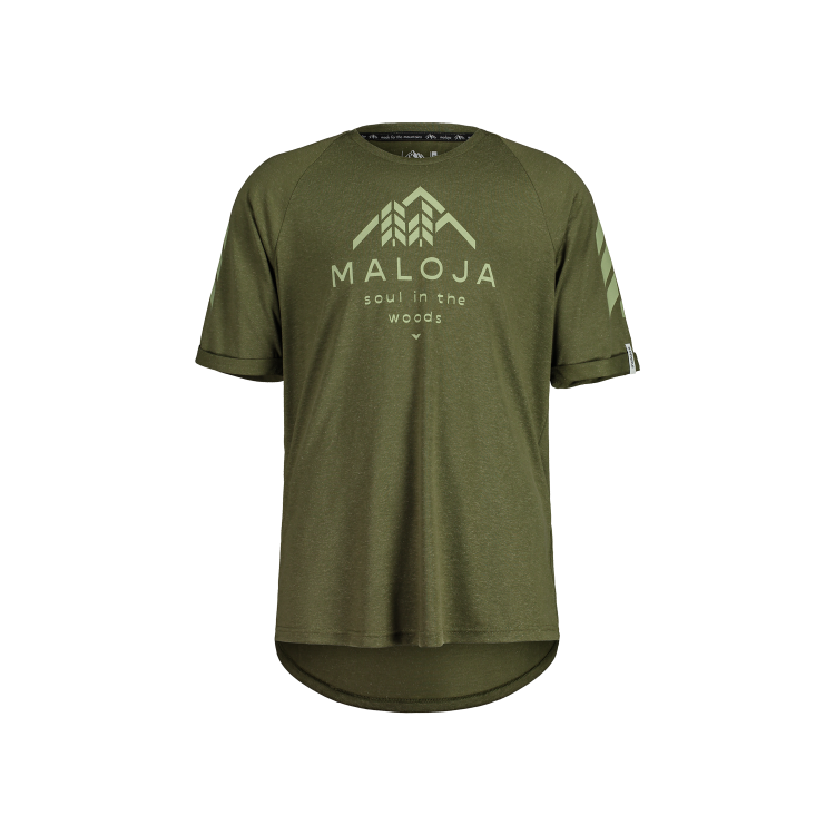 T-shirt Homme Maloja - DrachenmaulM. - Moss