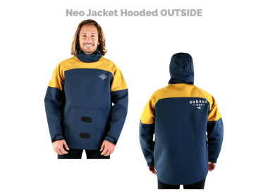 Sweat néoprène Homme Sooruz - Neo Jacket Hooded Outside - Navy / Yellow