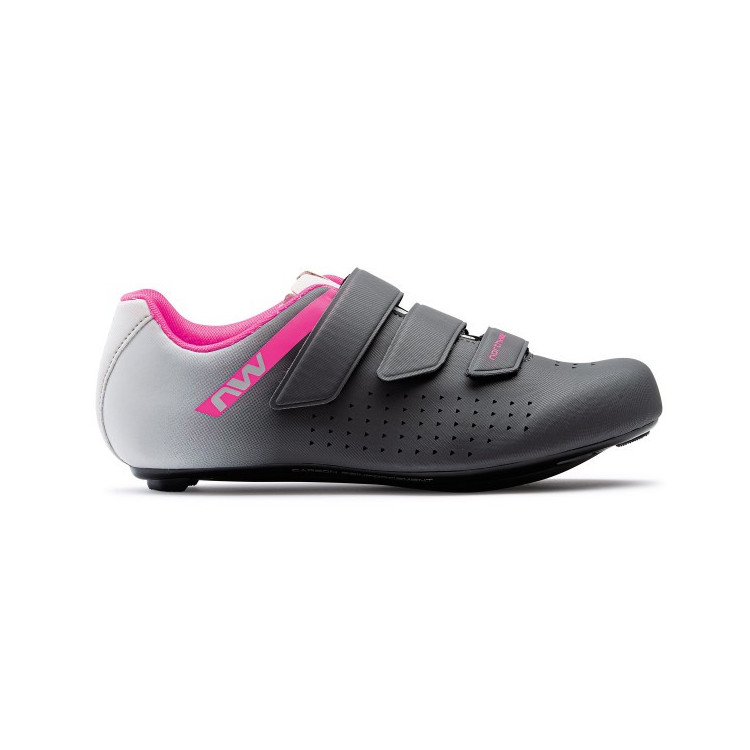 Chaussures route Femme Northwave - Core 2 - Anthracite / Rose