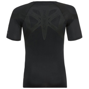 T-shirt Running Homme ODLO - crew neck s/s ACTIVE SPINE - Black  