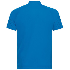 T-shirt Trail Homme ODLO - crew neck s/s 1/2 zip ESSENTIAL - Indigo Bunting  