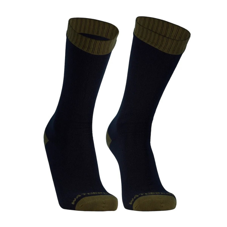 Chaussettes étanches Dexshell - Thermlite Socks Black & Olive
