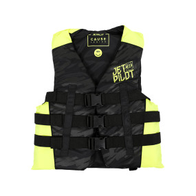 Gilet Enfant Jetpilot - Cause Youth ISO 50N Nylon Vest - Black/Yellow