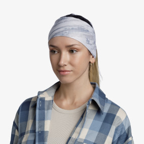 Bandeau Buff - Coolnet UV Wide Headband - Frane Grey