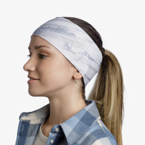 Bandeau Buff - Coolnet UV Wide Headband - Frane Grey