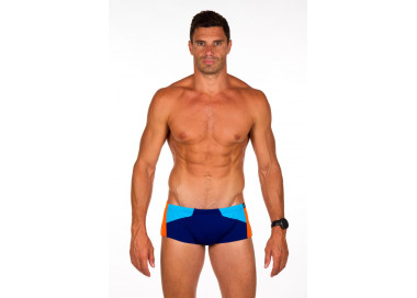 Maillot de natation Homme Zerod - Trunks - Dark blue/Atoll/Orange